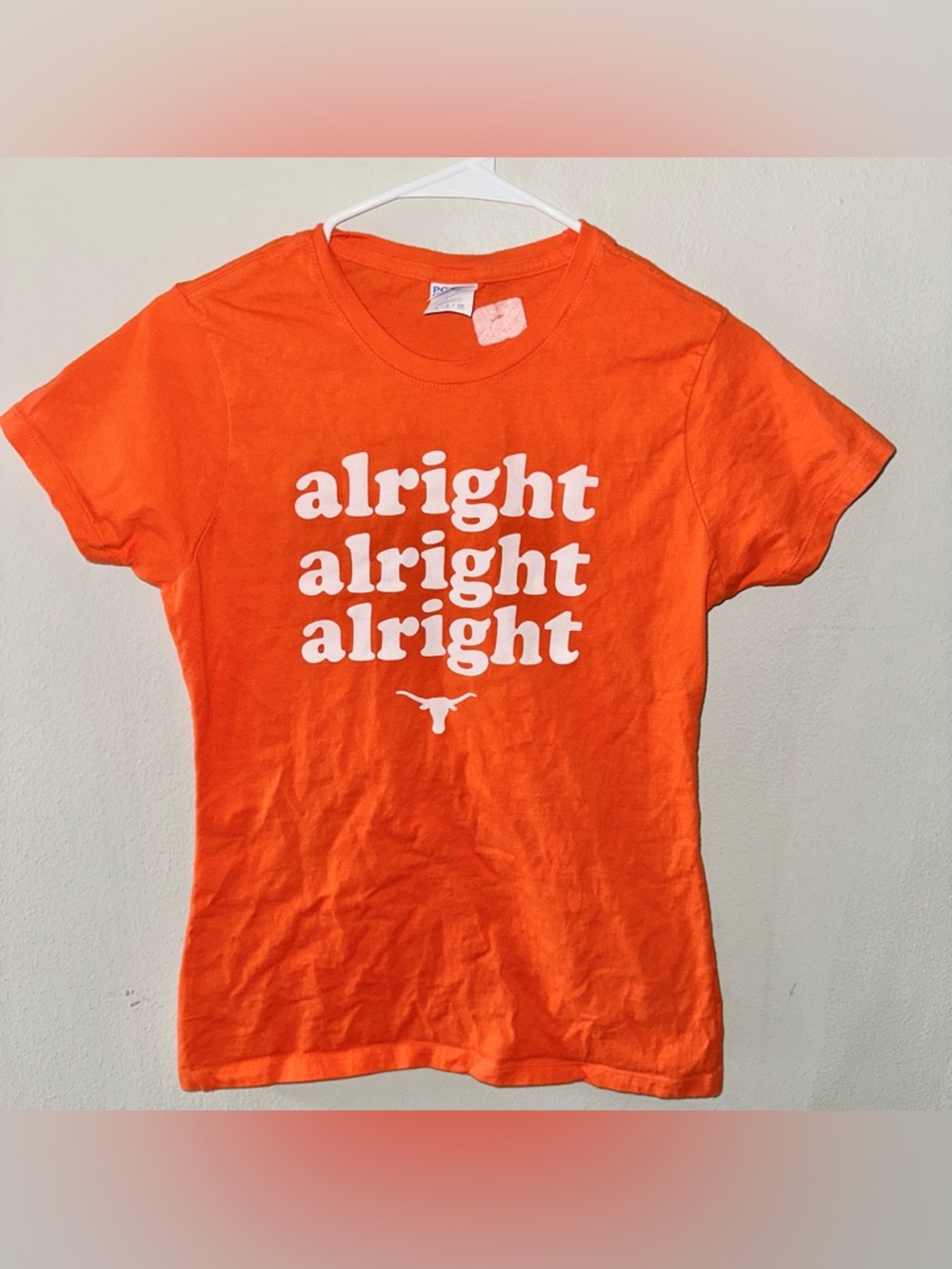 Alright Alright Alright Orange Graphic T-Shirt Longhorns